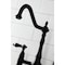 Kingston Brass KS1270PKLBS Duchess Bridge Kitchen Faucet W/ Brass Sprayer, Matte Black KS1270PKLBS - alternate 2